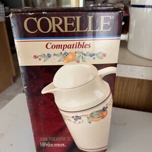 ❤️ NEW Corelle ABUNDANCE Fruit 1-Qt Thermal SERVING CARAFE Hot Cold‎ Coffee Tea